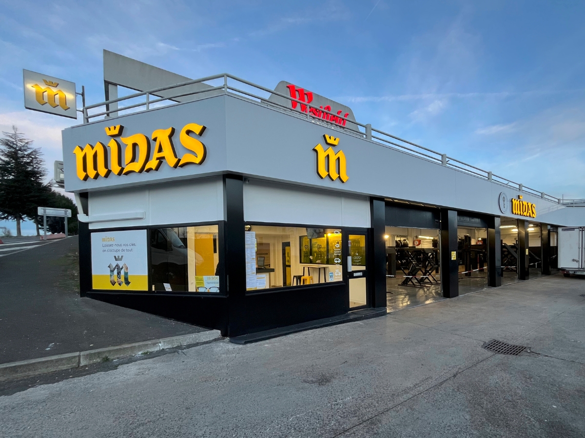 Déploiement identité visuelle MIDAS FRANCE - Univers Enseignes