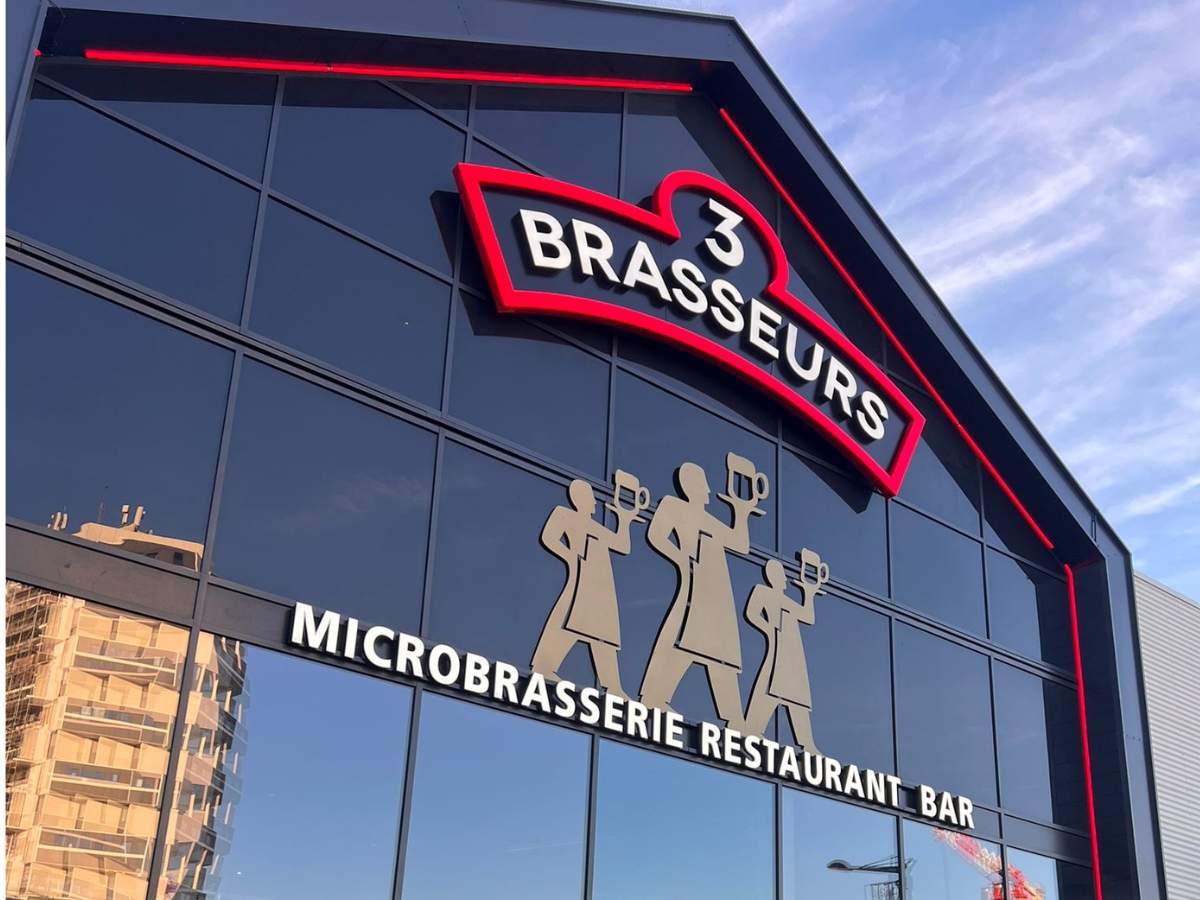 SIGNALETIQUE - 3 BRASSEURS BOULOGNE SUR MER - UNIVERS ENSEIGNES