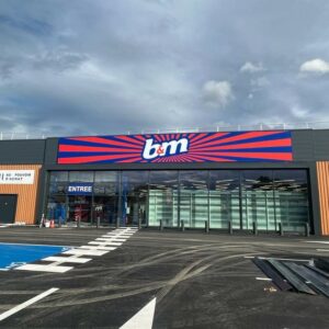 UNIVERS ENSEIGNES - B&M PORTE LES VALENCE - CAISSONS LUMINEUX